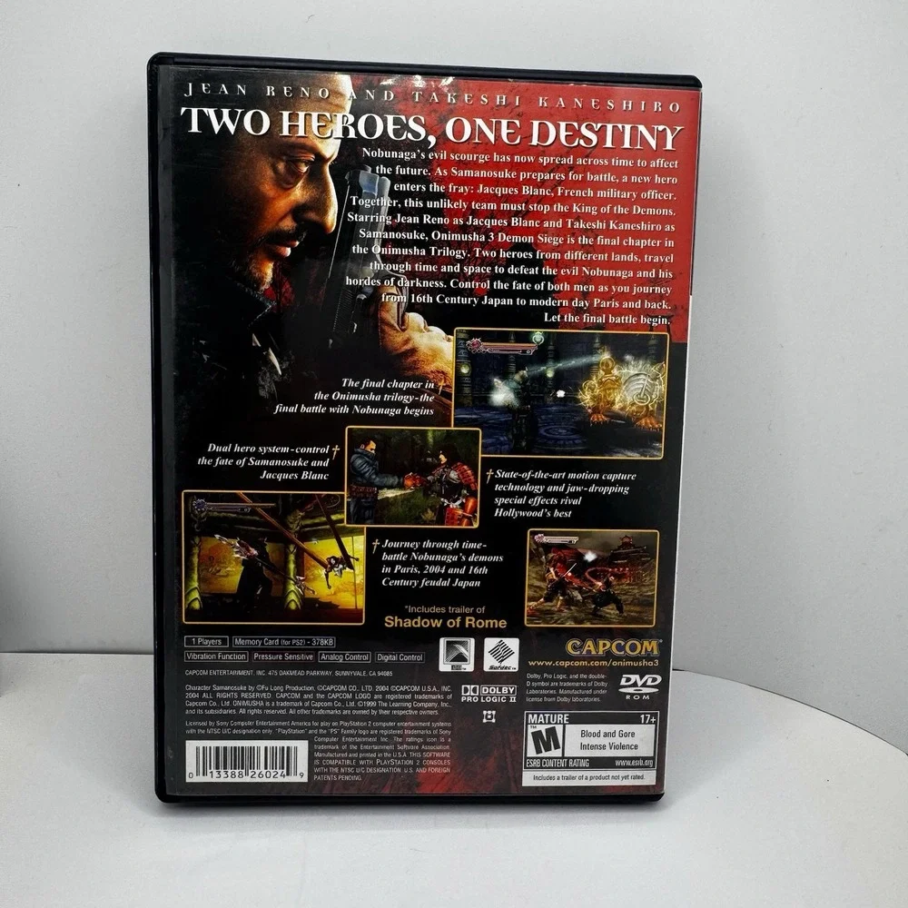 Onimusha‎ 3: Demon Siege | Sony PlayStation 2, PS2 | With Manual